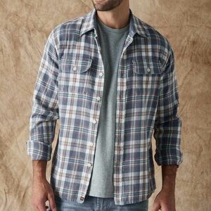 NWT The Normal Brand Button Down Mountain Shirt Plaid Flannel Outdoors Cotton